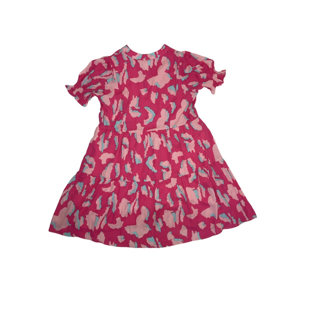BRIGHT PINK LEOPARD PRINT DRESS by Sandi's Style Women MEDIUM - Picture 7 of 10
